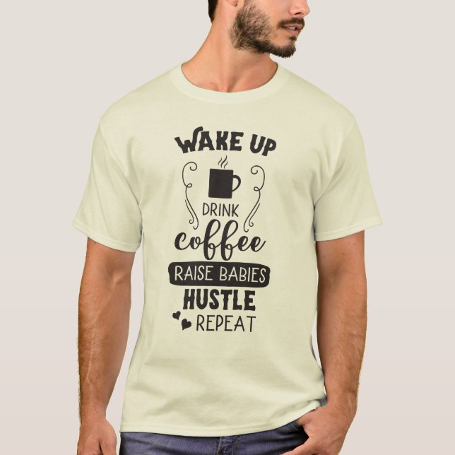 Men's Cute Custom Coffee T-Shirt (Front)