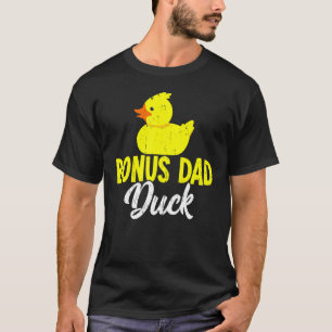 Mens Cute Duckling Duckies Bonus Dad Duck Father T-Shirt
