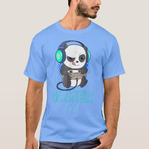 Mens Cute Gaming Panda Video Game Computer Player T-Shirt