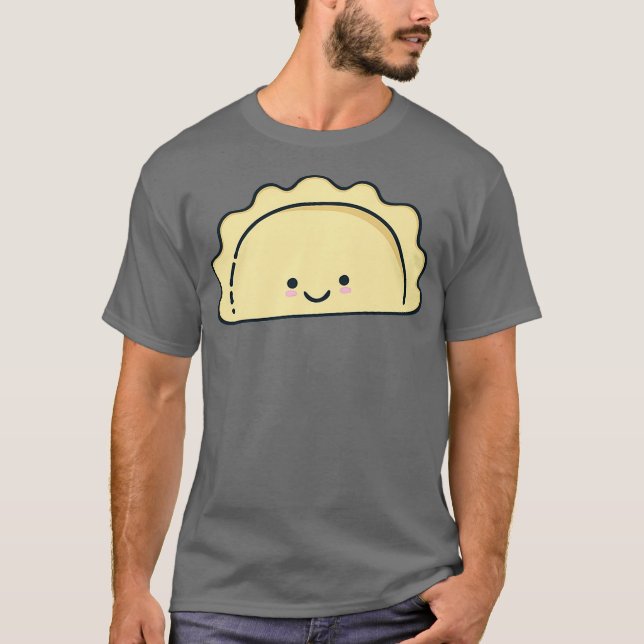 Mens Cute Kawaii Pierogi  Polish Food Premium T-Shirt (Front)