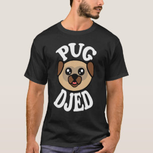 Mens Cute Pug Djed T-Shirt