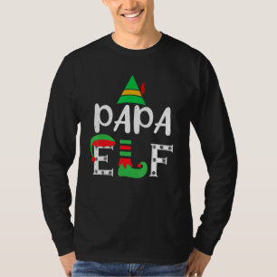 Mens Cute X Mas Papa Daddy Dad Elf Santa Winter Ho T-Shirt