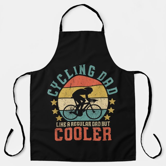 Mens Cycling Dad Bike Rider & Cyclist Father's Day Apron (Front)