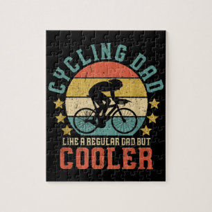 Mens Cycling Dad Bike Rider & Cyclist Father's Day Jigsaw Puzzle