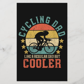 Mens Cycling Dad Bike Rider & Cyclist Father's Day Stationery