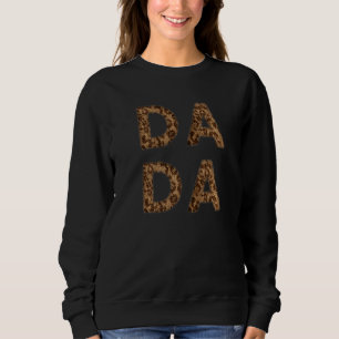 Mens Da Da Father's Day Cheetah Proud New Dad Fath Sweatshirt