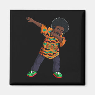 Mens Dabbing African American Man Juneteenth Black Magnet