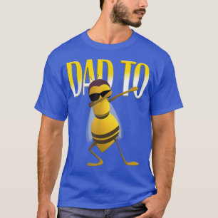 Mens Dabbing Bee Funny Dad To Be T-Shirt