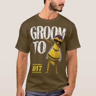 Mens Dabbing Bee Funny Groom To Be 2017 TDistresse T-Shirt
