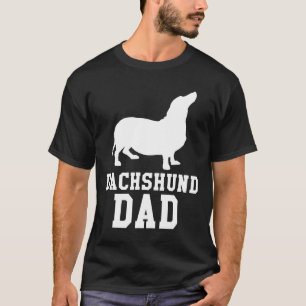 Mens Dachshund Dad Weiner Dog Tee Shirt