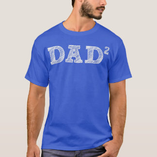 Mens Dad2, Two Kids, Father's Day, Father of Two T-Shirt