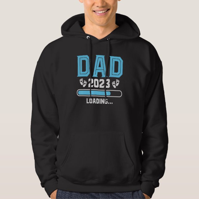 Mens Dad 2023 Loading Father's Day First Time Dadd Hoodie (Front)