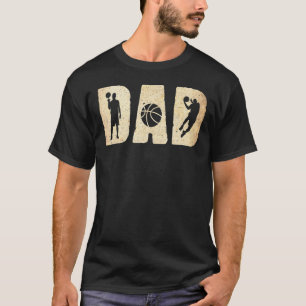Mens Dad Basketball Fathers Day T-Shirt