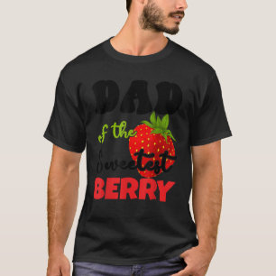 Mens Dad Berry 1st Birthday Strawberry Theme Sweet T-Shirt