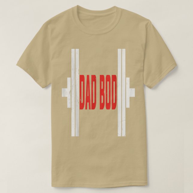 Mens Dad Bod Funny Gym Workout Cheat Day  T-Shirt (Design Front)