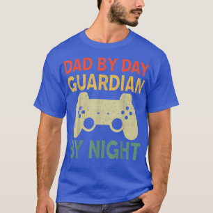 Mens Dad By Day Guardian By Night Video Gaming Dad T-Shirt