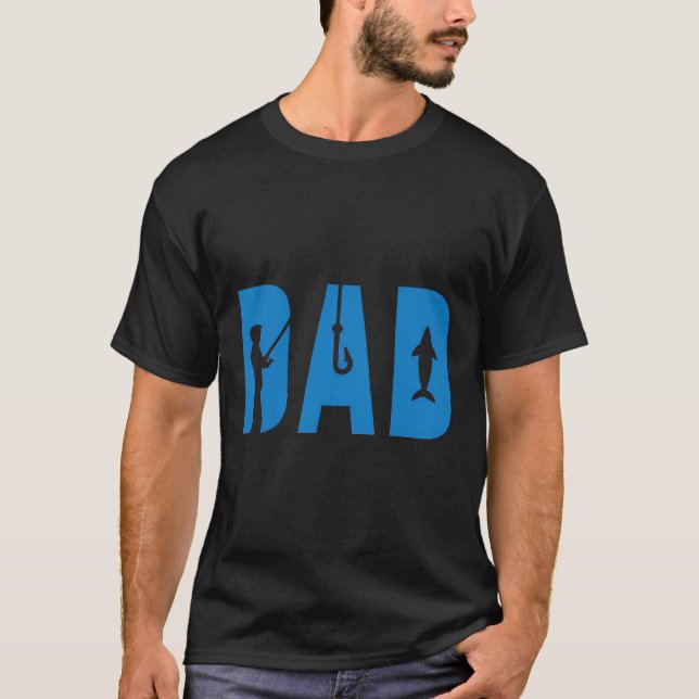 Mens Dad Fishing T-Shirt (Front)