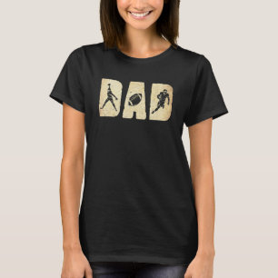Mens Dad Football Fathers Day T-Shirt
