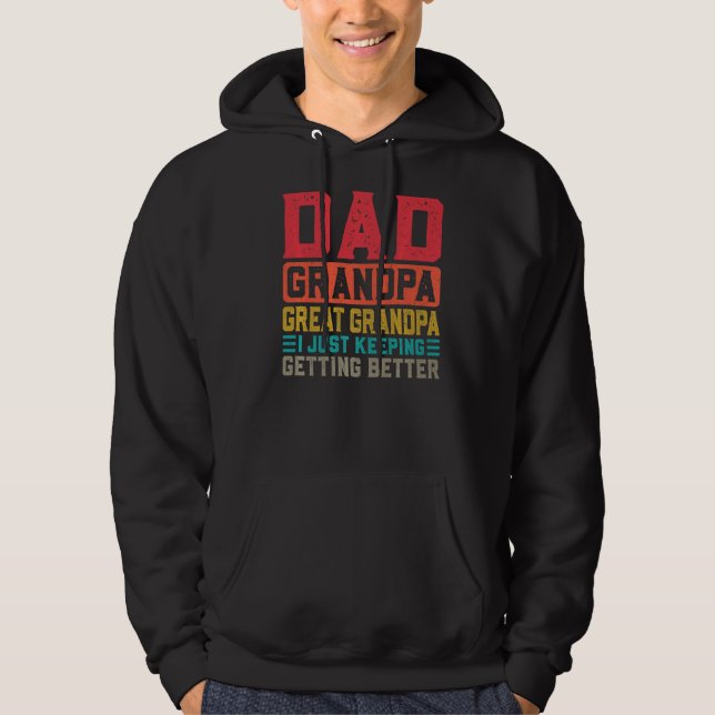 Mens Dad Grandpa Great Grandpa Great Grandpa  1 Hoodie (Front)