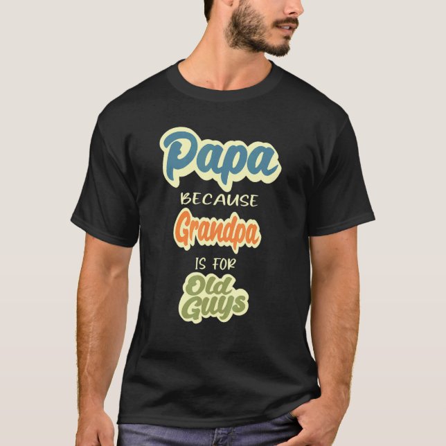 Mens Dad Idea For Proud Father Stepfathers Pappy R T-Shirt (Front)