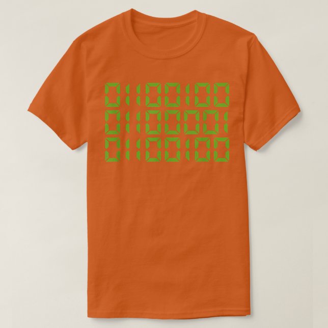 Mens Dad In Binary Code  Gift Computer Funny Fathe T-Shirt (Design Front)