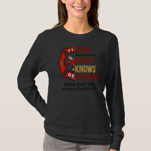 Mens Dad Knows A Lot But Grandpa Knows Everything T-Shirt