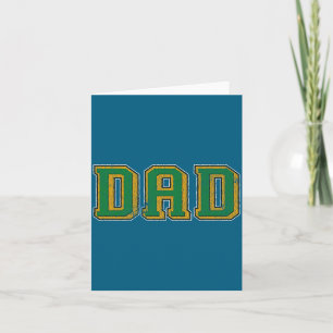 Mens Dad Logo Clic Bold Font Fathers Day Irish Dad Card