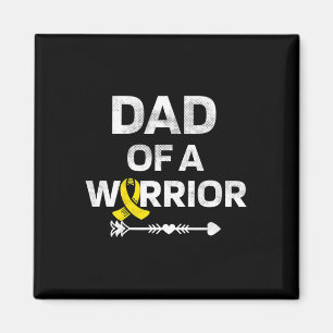 Mens Dad Of A Warrior Dipg Awareness Childhood Can Magnet