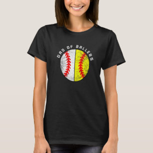 Mens Dad Of Ballers Baseball Softball Dad T-Shirt