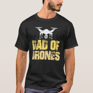 Mens Dad Of Drones Fpv Flying Quadcopter Uav Sport T-Shirt
