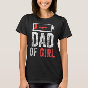Mens Dad Of Girl From Daughter Father's Day Birt T-Shirt