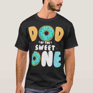 Mens Dad of Sweet One 1st First Birthday re funny T-Shirt