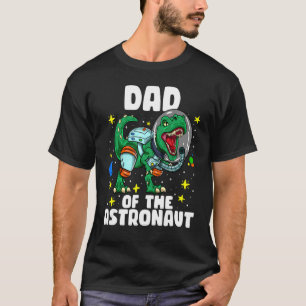 Mens Dad of the birthday astronaut family matching T-Shirt