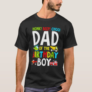 Mens Dad Of The Birthday Boy Shirt Transportation 