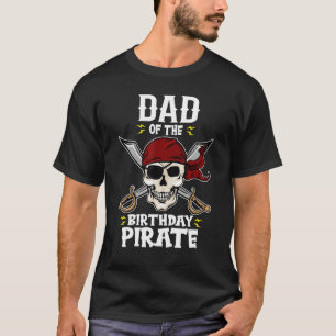 Mens Dad of the Birthday Pirate Themed Matching Bi T-Shirt