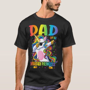 Mens Dad of the Birthday Princess Daddy Dabbing Un T-Shirt