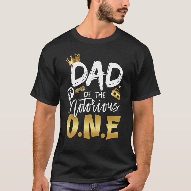 Mens Dad Of The Notorious One Old School Hip Hop 1 T-Shirt (Front)