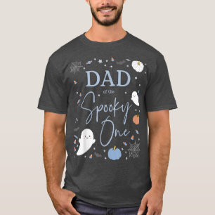 Mens Dad of the Spooky One First Birthday Blue Boy T-Shirt