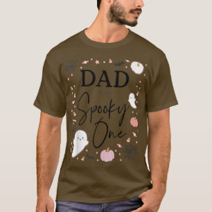Mens Dad of the Spooky One Girl First Birthday Pin T-Shirt