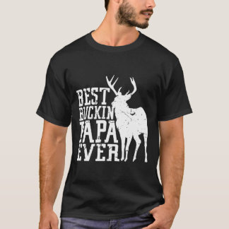 Mens Dad Papa Deer Hunting Gift Idea Bow Arrow Hun T-Shirt
