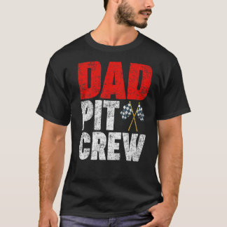 Mens Dad Pit Crew Car Race Kart Racing Dad Father T-Shirt