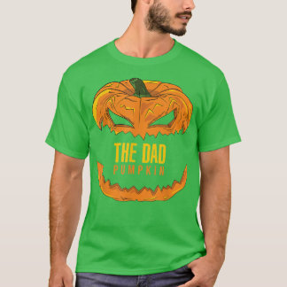 Mens Dad Pumpkin Matching Family Group Halloween P T-Shirt