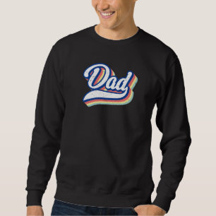 Mens Dad Retro Father's Day New Father Daddy To Be Sweatshirt