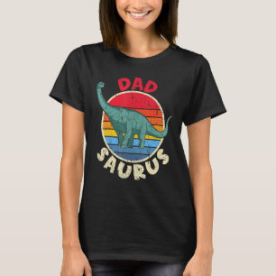 Mens Dad Saurus I Brachiosaurus Diplodocus I Famil T-Shirt
