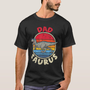 Mens Dad Saurus I Velociraptor I Family Matching T-Shirt