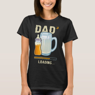 Mens Dad to be triplets third child dad to the pow T-Shirt