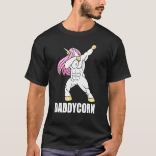 Mens Dad Unicorn Dabbing Papa Dadicorn Papacorn Da T-Shirt