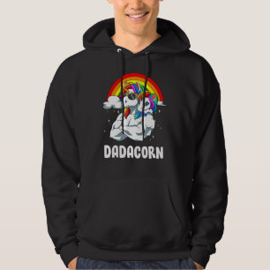 Mens Dadacorn Father Daughter Unicorns Father's D Hoodie
