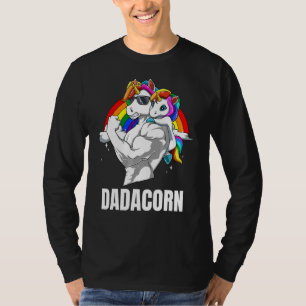 Mens Dadacorn  Father Daughter Unicorns T-Shirt