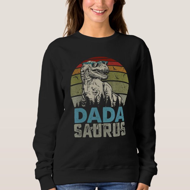 Mens Dadasaurus Rex Dinosaur  Dad Saurus Fatheru20 Sweatshirt (Front)